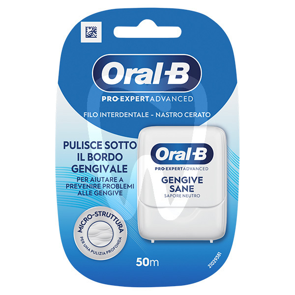 Pro-expert advanced filo interdentale 50mt gengive sane oral-b prevenzione e profilassi oral b