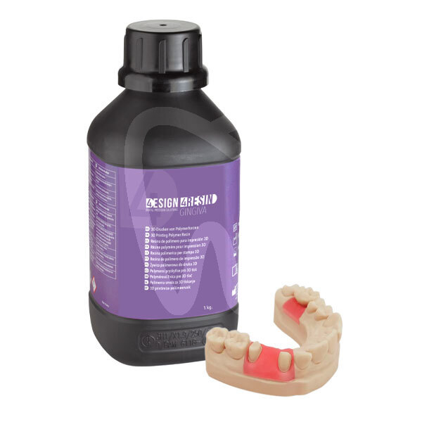 Resina 3d gengiva 4design 1kg cad / cam 4design