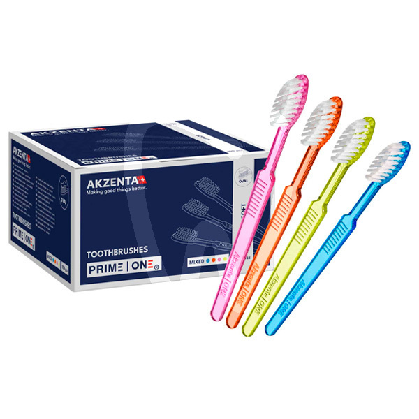 Spazzolini top brush plus colore assortimento prevenzione e profilassi akzenta