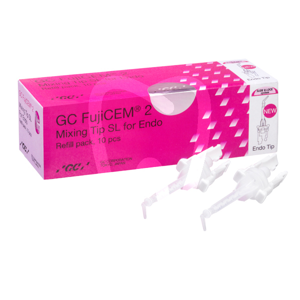 Fuji cem 2 sl endo-końcówki mieszające do endo 10 szt. cementy gc
