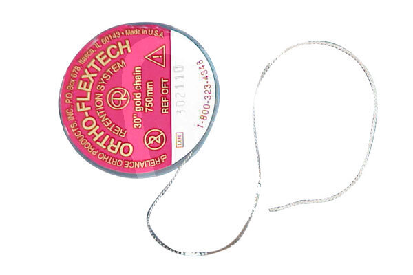 Retainer orto-flextech na szpuli złoty 75cm retencje reliance orthodontic