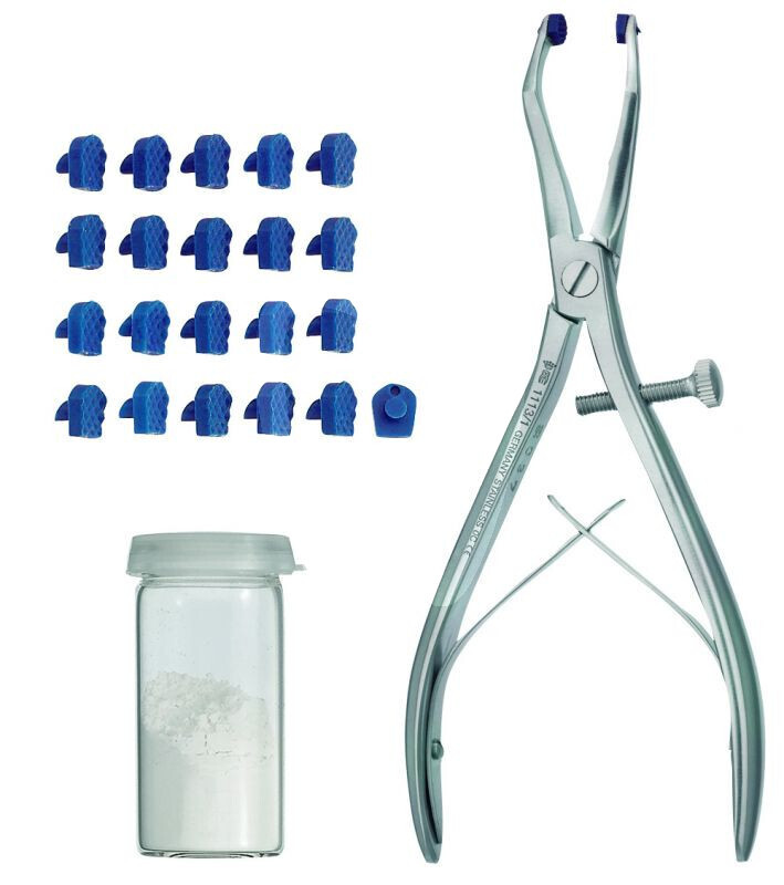 Kleszcze do usuwania koron z zestawem - ściągacz do koron narzędzia stomatologiczne carl martin