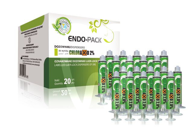 Strzykawka 5ml typu luer-lock endo-pack chl2 20szt endodoncja cerkamed