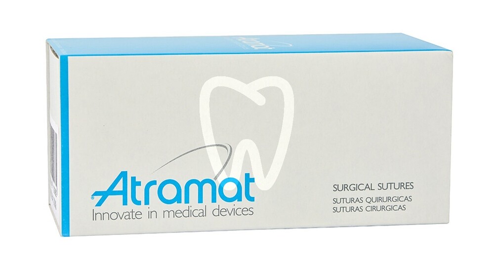 Nici chirurgiczne atramat jedwab niewchłanialne 3/0 dł.75cm ig.r-26 1/2 12szt. biomateriały i nici chirurgiczne atramat