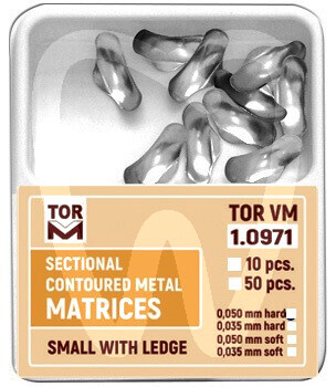 Tor vm matryce sekcyjne 10szt małe plus 0,035 hard kliny i matryce pozostali