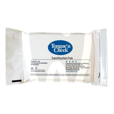 Tongue n cheek dental pads - wkładki pochłaniające ślinę materiały jednorazowe pozostali