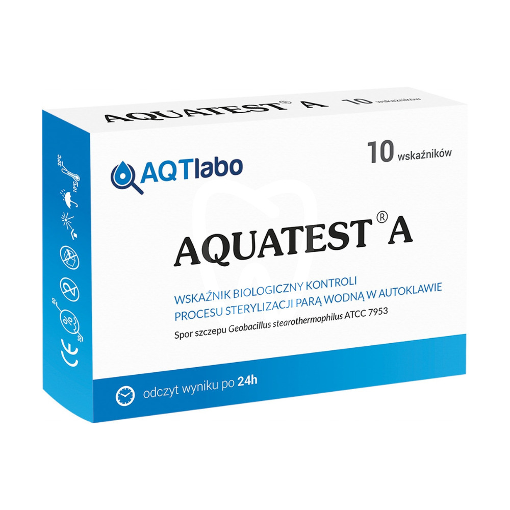 Test biologiczny aquatest a 10 sztuk dezynfekcja i sterylizacja pozostali