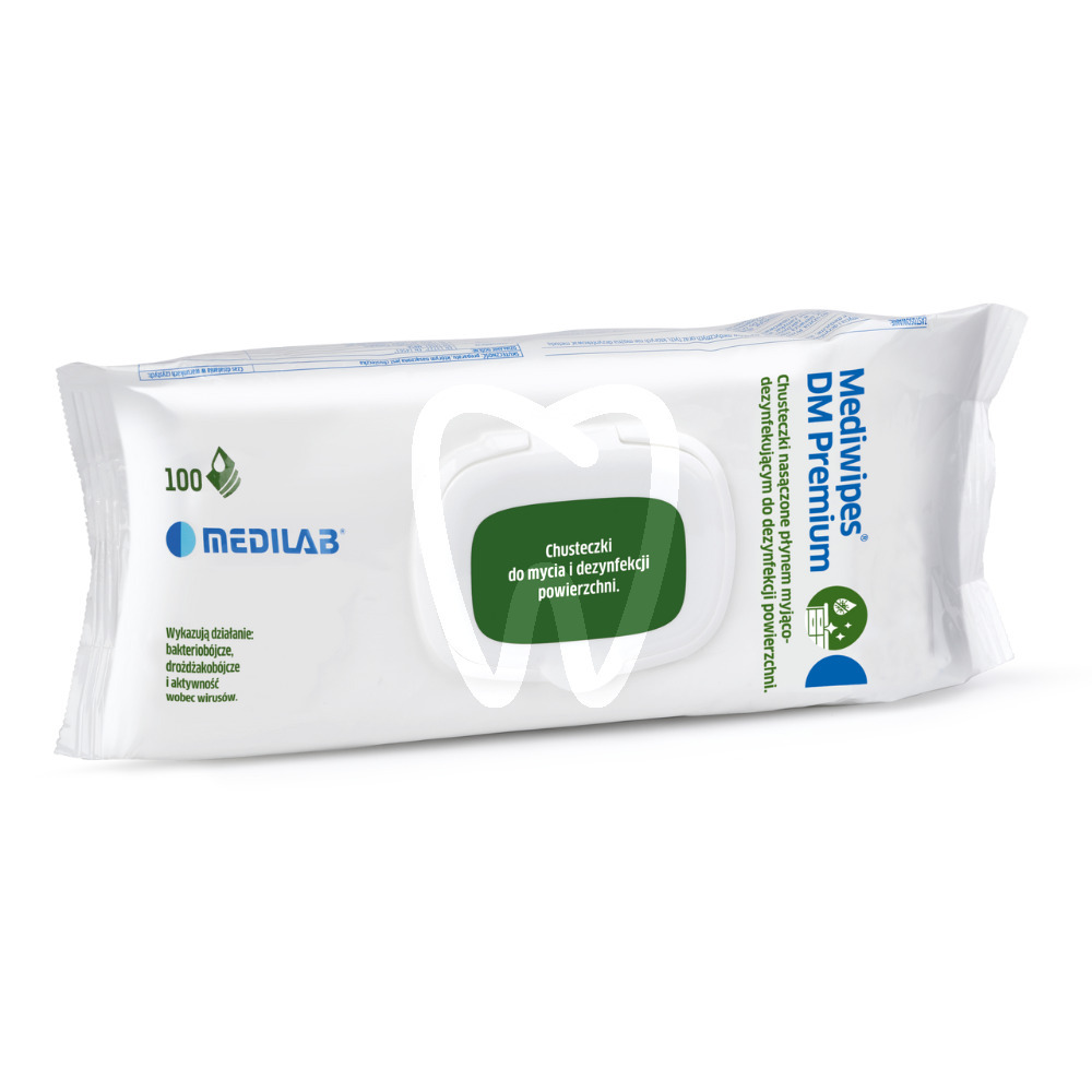 Mediwipes dm premium - chusteczki do delikatnych powierzchni 100szt. (flow pack) dezynfekcja i sterylizacja pozostali