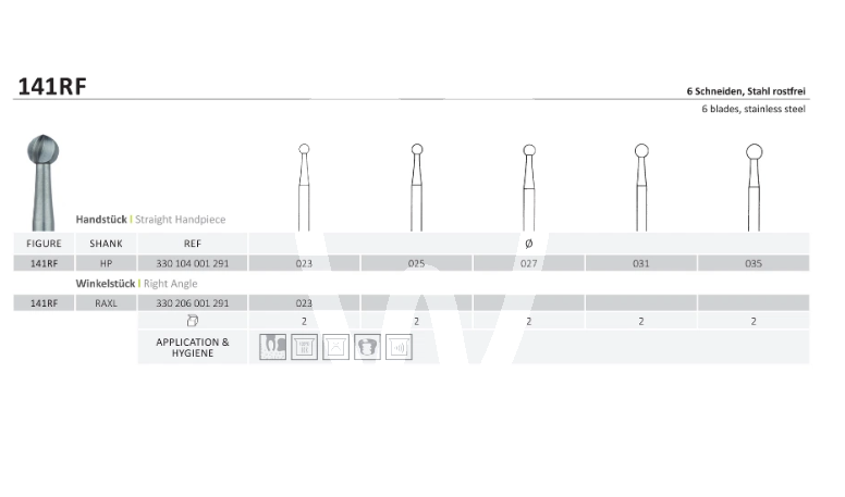 Wiertło prostnica różyczka 6 nacięć stal chirurgiczna 023 wiertła jota